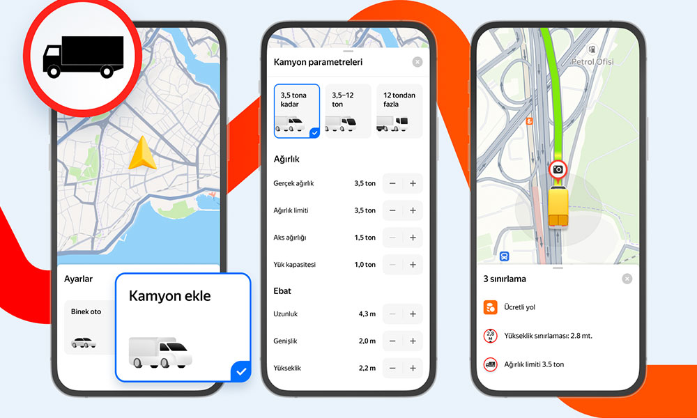 Yandex Maps Türkiye’de Kamyonlara Özel Navigasyon Özelliğini Devreye Aldı