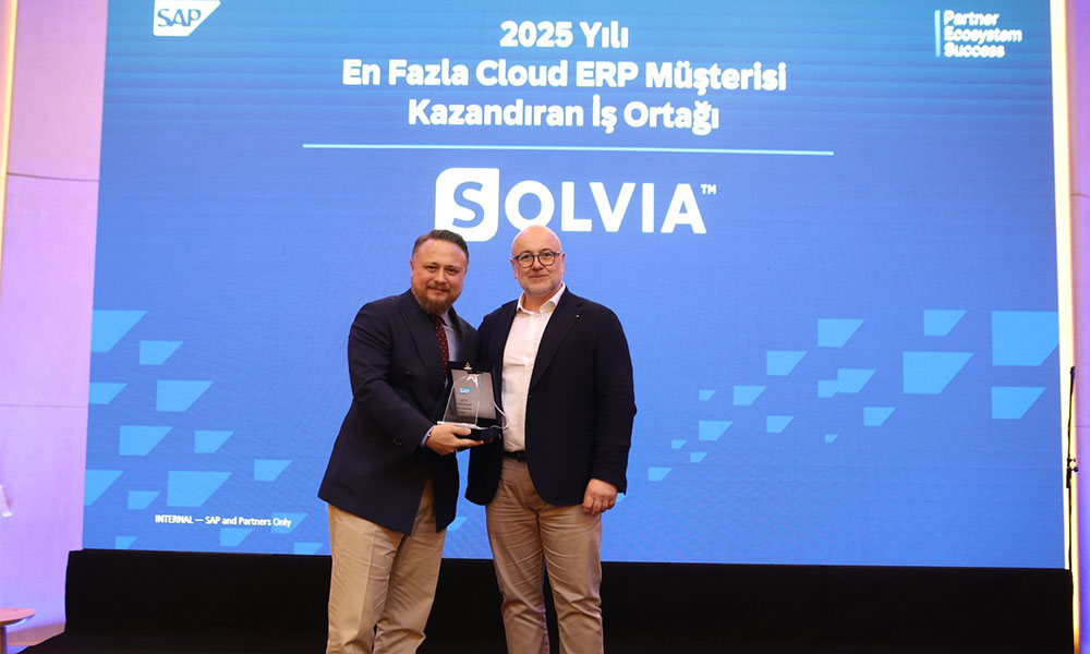 Solvia, SAP Türkiye’den Cloud ERP’de Birincilik Ödülü Aldı