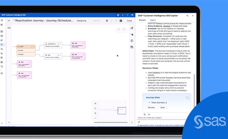 SAS Customer Intelligence 360 ajan tabanlı yapay zeka yeteneklerini genişletti