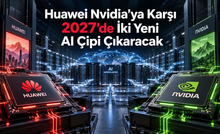 Huawei Nvidia’ya Karşı 2027’de İki Yeni AI Çipi Çıkaracak