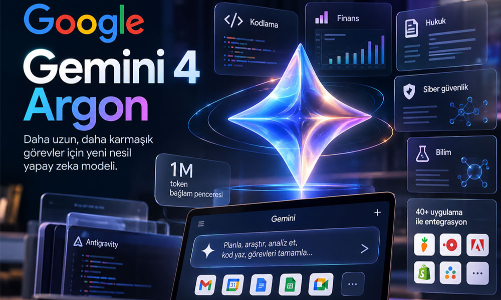 Google, Yeni Yapay Zeka Modeli Gemini 4 Argon’u Kullanıma Sundu